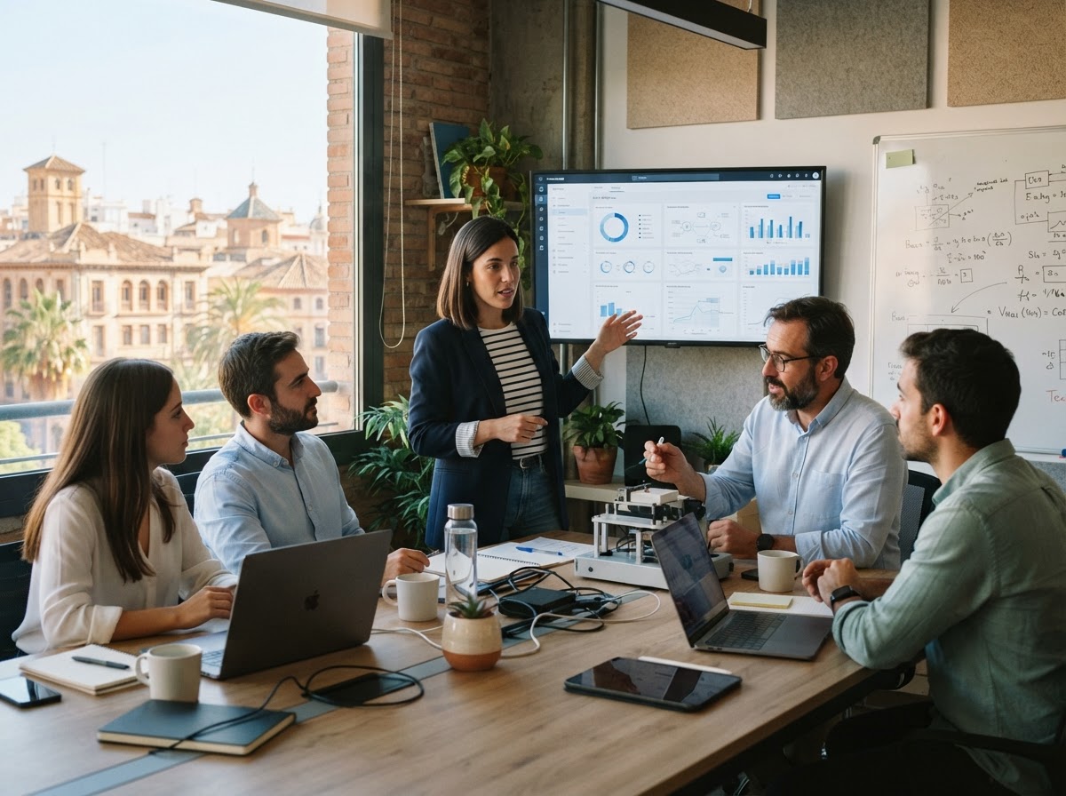 Yavi Portencia equipo analizando datos de mercado cripto en un entorno de trabajo